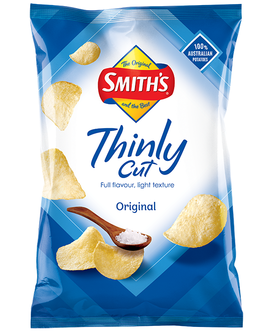 Smith’s Original Thinly Cut Potato Chips pack shot