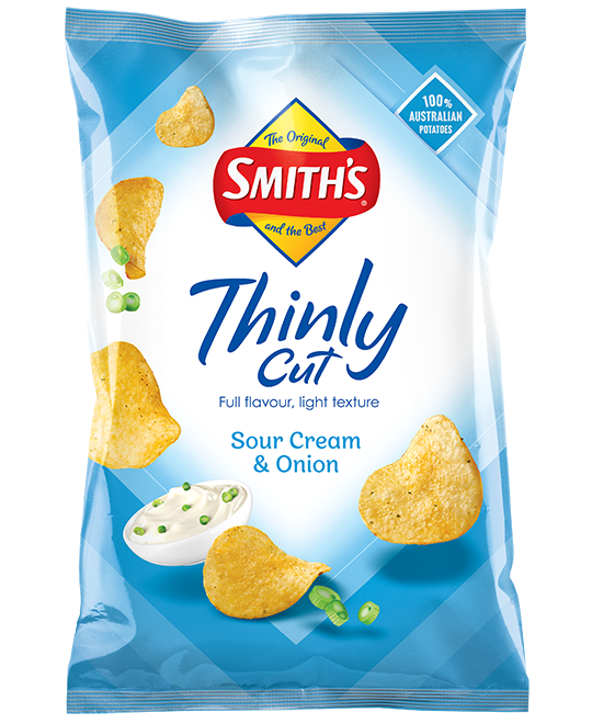 Smith’s Thinly Cut Potato Chips - Sour Cream & Onion packshot