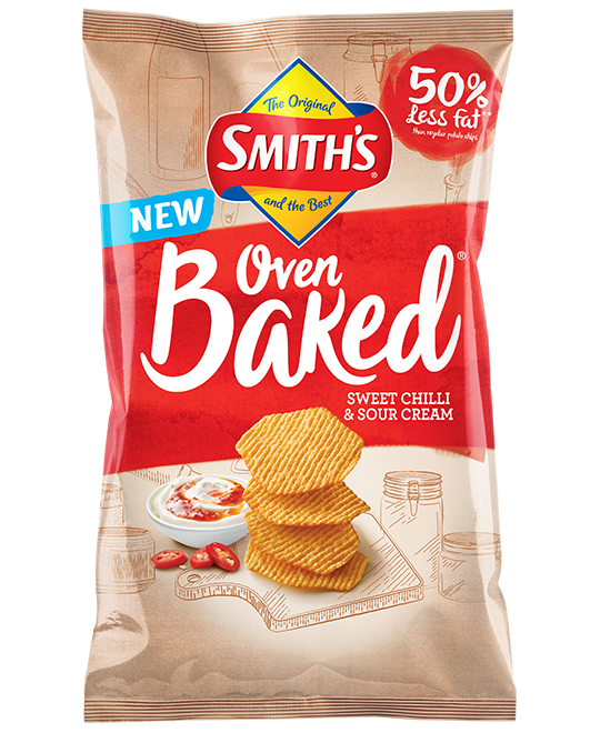 SWEET CHILLI AND SOUR CREAM OVEN BAKED CHIPS